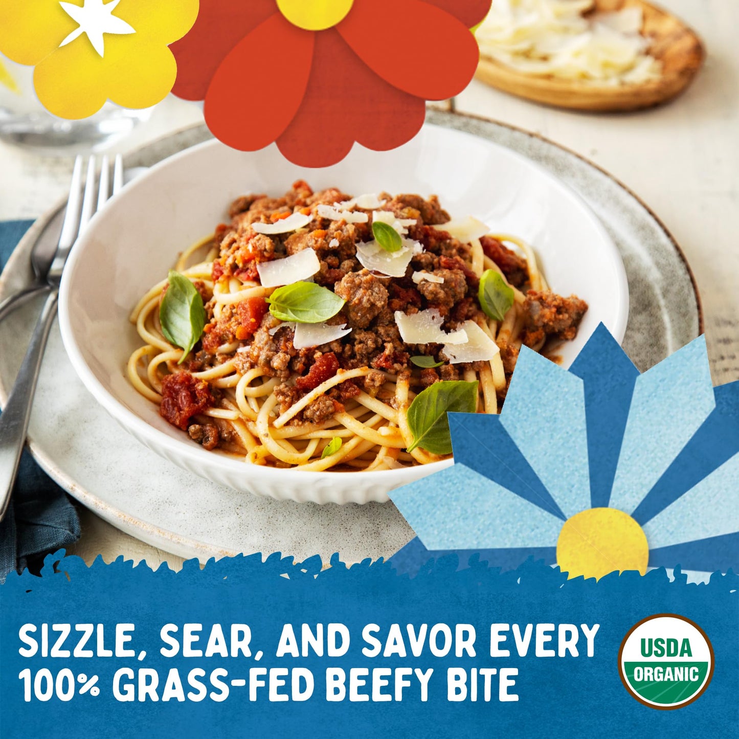 Verde Farms, Ground Beef 85% Lean/15% Fat, Organic, Grass-Fed, 1 lb