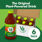 V8 Low Sodium Original 100% Vegetable Juice, 46 fl oz Bottle (Case of 6)