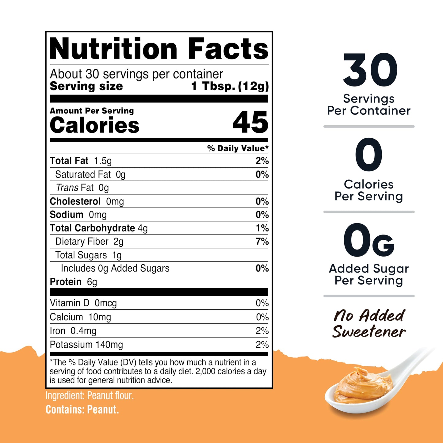 Nutricost Pantry Peanut Butter Flour Powder (30 Servings) (12.6 Oz) - 81% Less Fat Than Traditional Peanut Butter, Non-Gmo, Glut