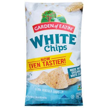 Garden of Eatin' Corn Tortilla Chips, White Chips, 22 oz