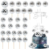 31Pcs Disco Ball Cake Toppers Happy Birthday Cake Topper 1970S Disco Ball Cake Picks Theme Cake Decor For Disco Theme Party Favo