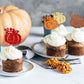 Gyufise 24Pcs Pumpkin Cupcake Toppers Glitter Fall Theme Pumpkin Cupcake Picks Autumn Fall Harvest Theme Baby Shower Kids Birthd