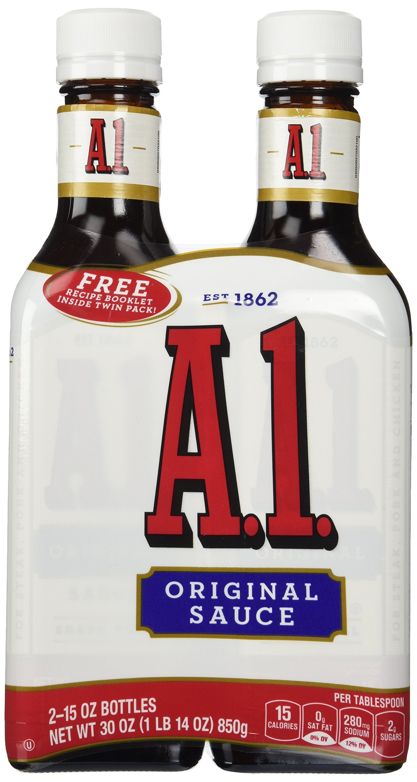 A.1. Steak Sauce - 2 Bottles, 15oz Each