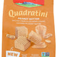 Loacker Quadratini Peanut Butter bite-size Wafer Cookies - 30% Less Sugar - Premium Crispy Wafers with Peanut Butter cream filli
