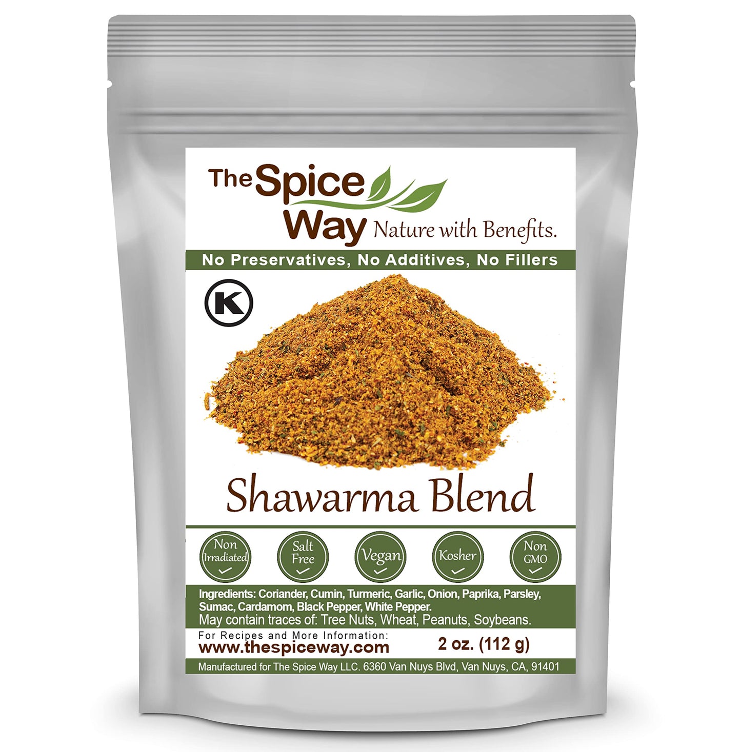 The Spice Way - Shawarma Blend Recipe Inside (Meat And Poultry Rub/Meat And Poultry Spice)- 2 Oz