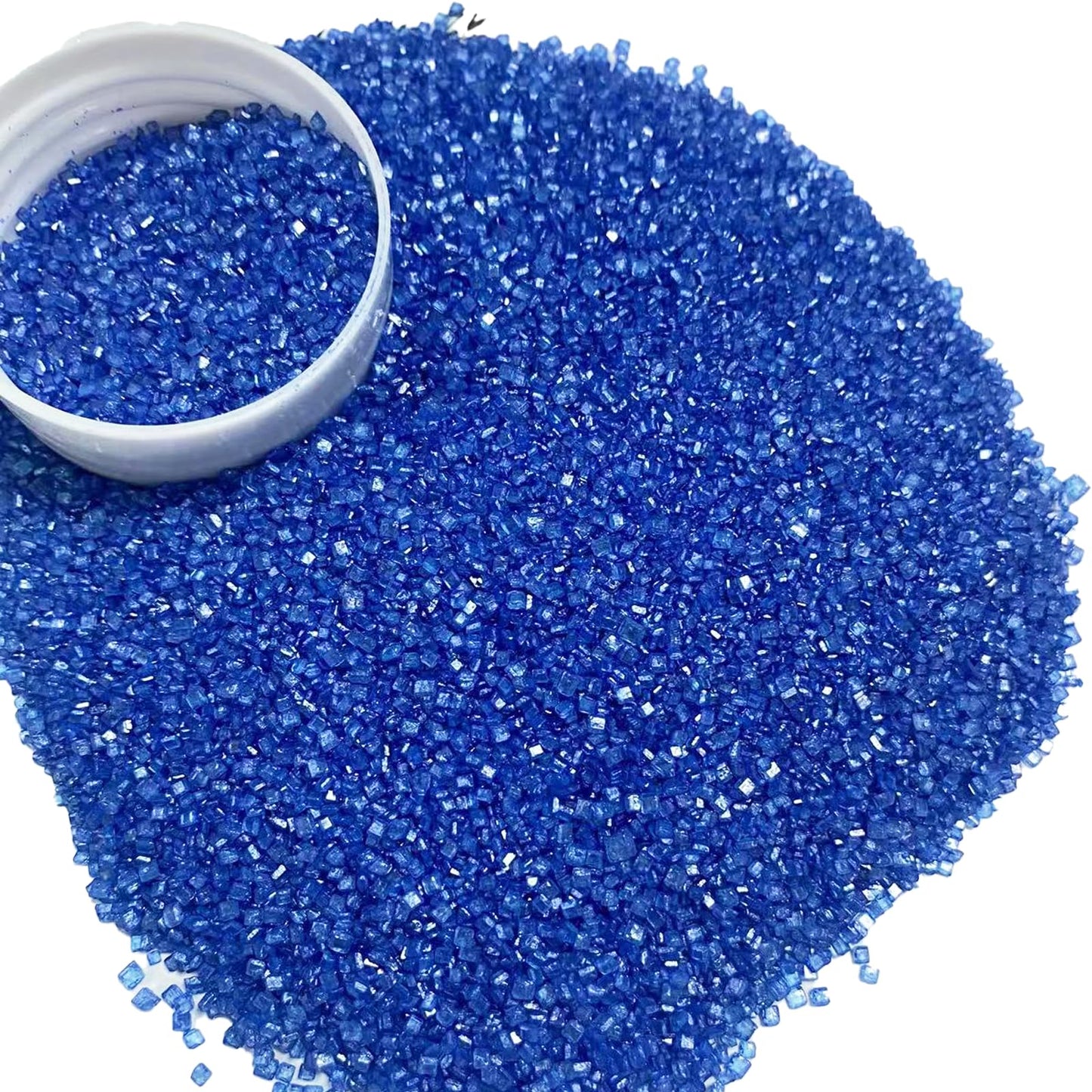 Sentovac Royal Blue Sanding Sugar For Baking Edible Sparkling Sugar Sprinkles Coarse Sugar Crystals For Baking Topping Cake Cook