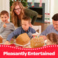 Gingerbread House kit [Set of 4] Mini Village Gingerbread Decorating House Kit Fun Holiday Activity for Kids, Ease Crafted Groov