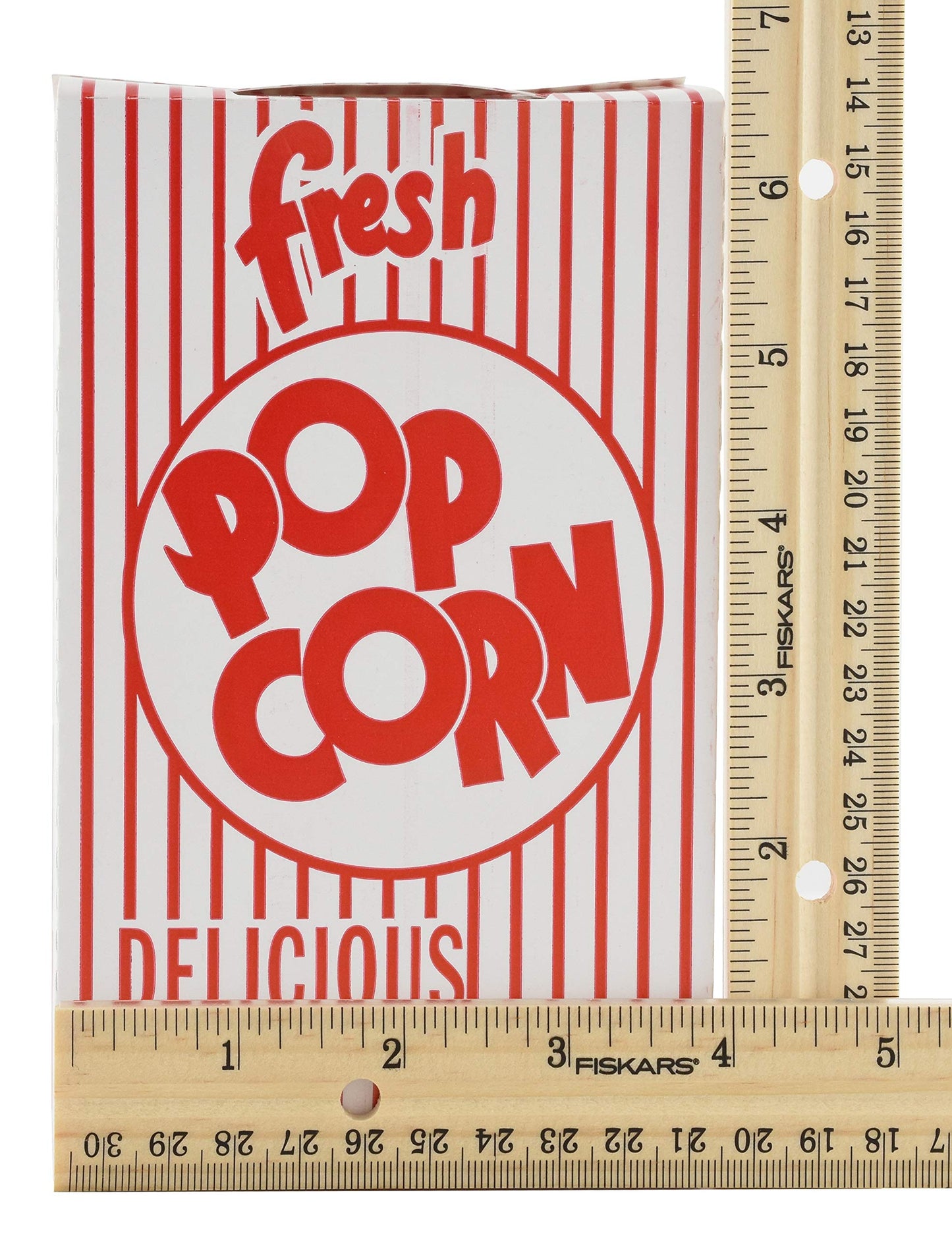 Snappy Popcorn 1-E Small Red and White Close Top Popcorn Boxes, 3/4 Oz, 500 Count