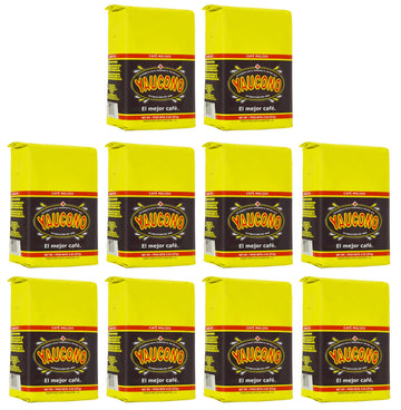 Yaucono Ground Coffee Bagged, 8 Ounce (Pack of 10)