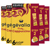 Gevalia Frothy 2-Step Cappuccino Espresso K Cup Coffee Pods & Froth Packets Kit (36 Ct Pack, 6 Boxes Of 6 Pods With Packets)