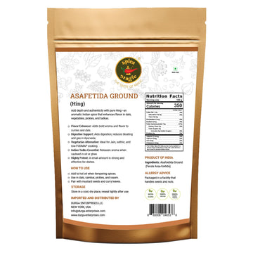 SPICE MAGIC Asafetida Ground (Hing) 100% Pure, Aromatic, Non-GMO - 3.5oz (100g) Indian Origin