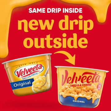 Velveeta Original Easy Mac Shells and Cheese (12 Microwaveable Cups)
