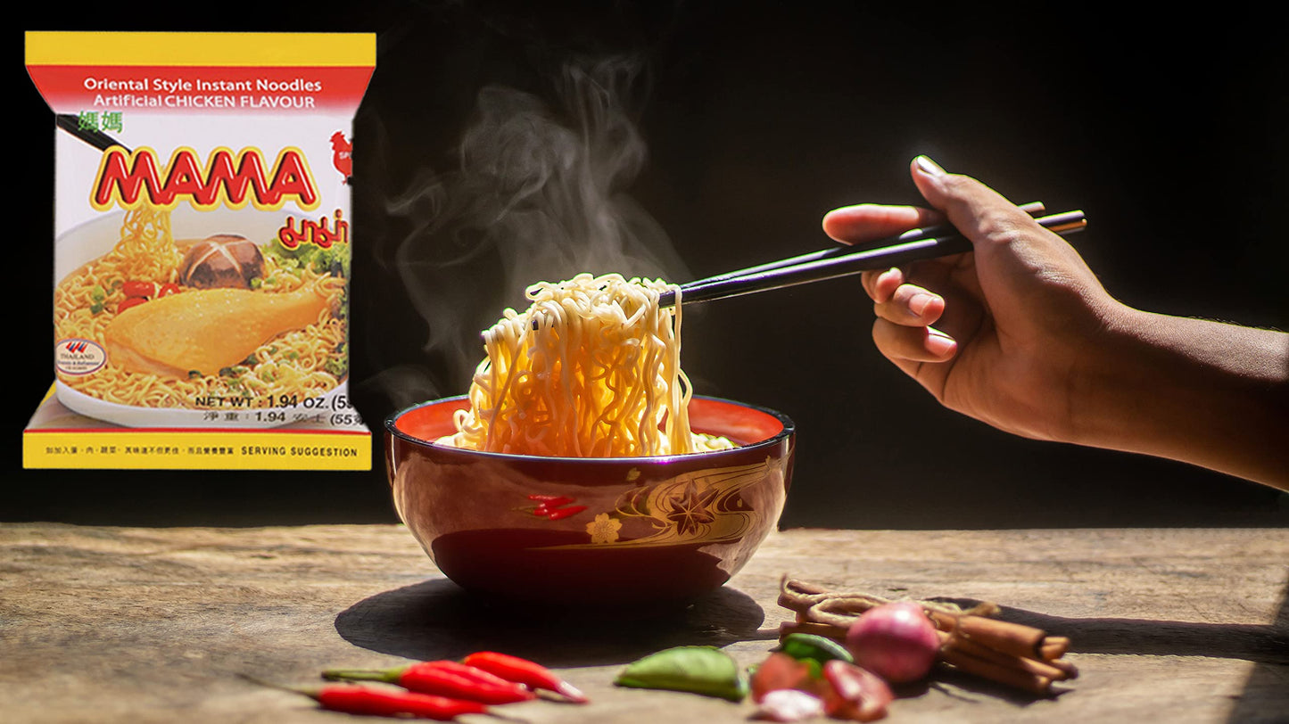 Mama Oriental Style Instant Noodles (Artificial Chicken Flavor), 1.94 Ounce Each (Pack Of 10)