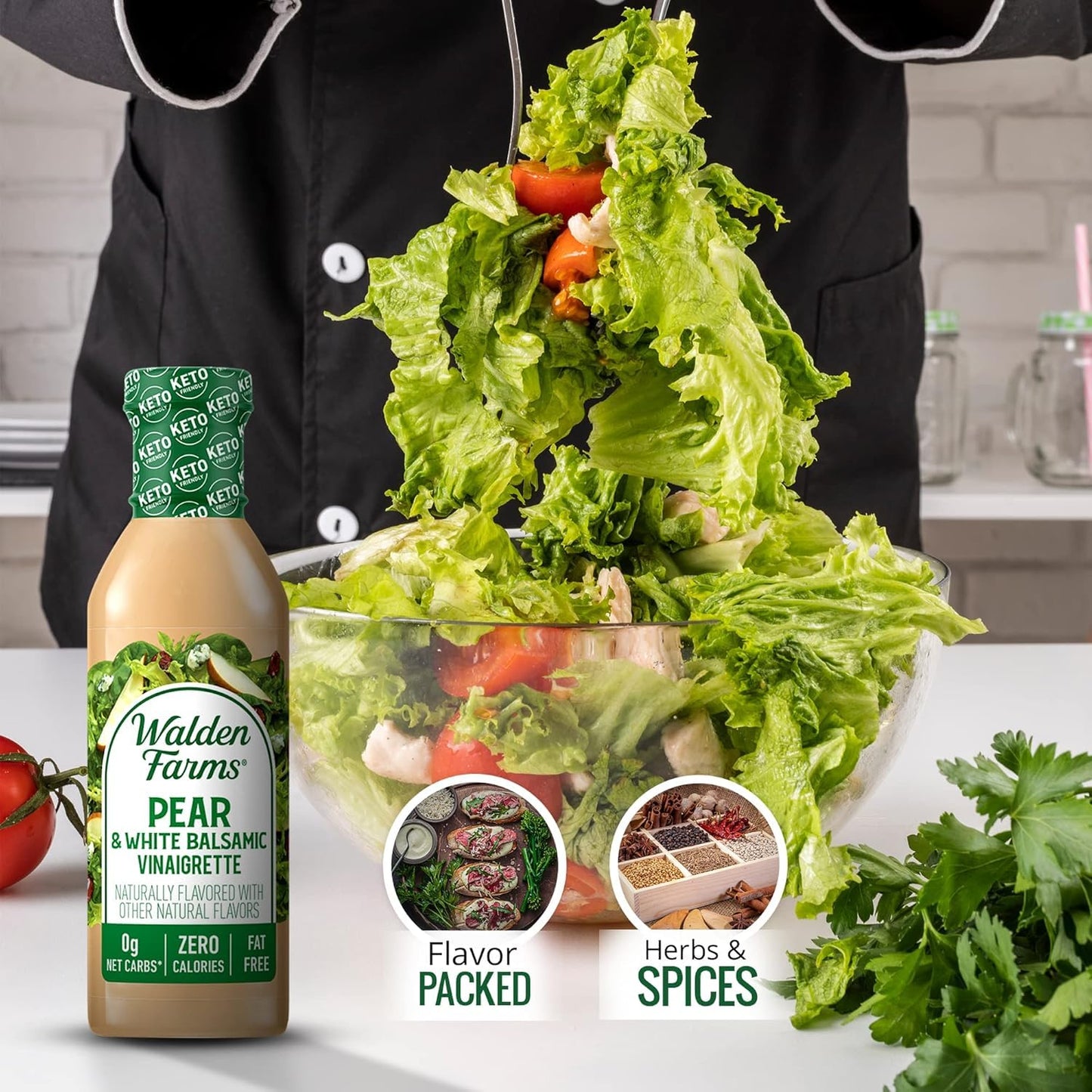 Walden Farms Bg19481 Walden Farms Pear&Wht Balsamic Vngrt - 6X12Oz
