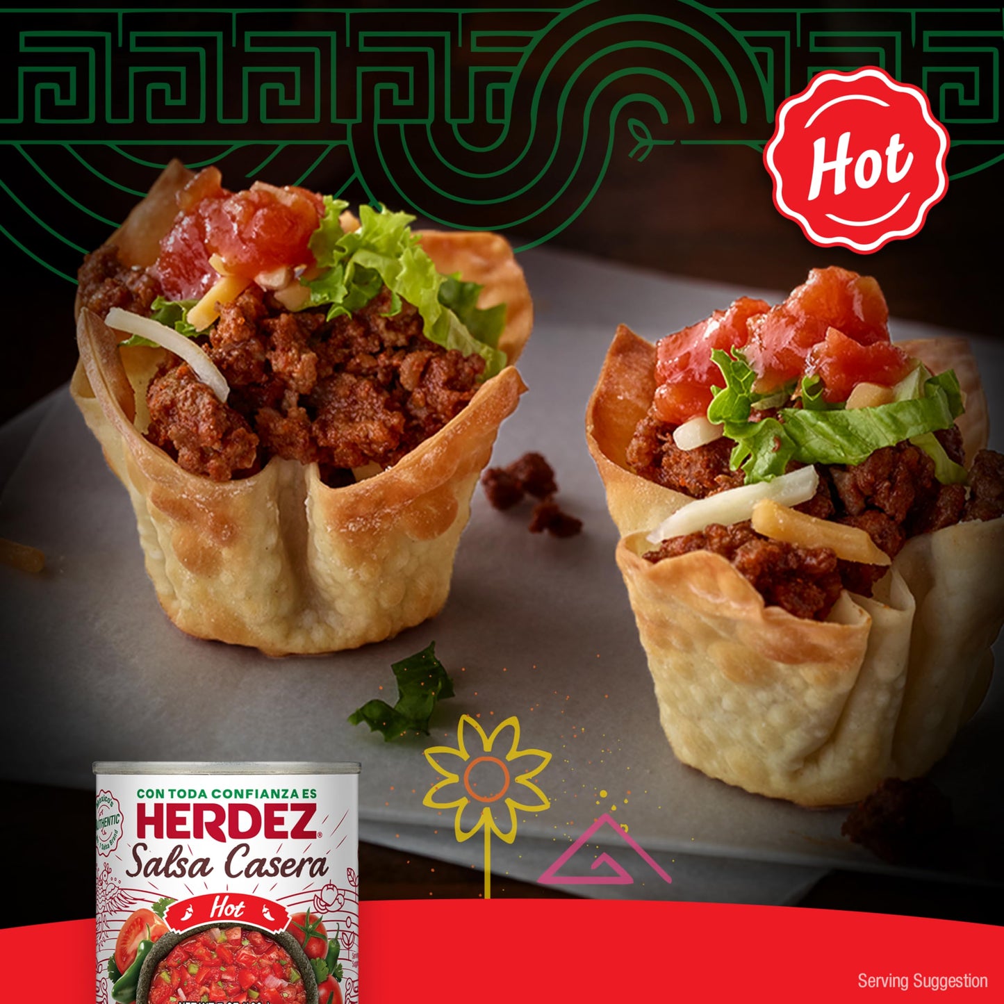 HERDEZ Salsa Casera, Hot, 7 oz Can (12 Pack) - Authentic Mexican Homestyle Salsa, Perfect for Tacos, Chips & Dips