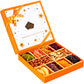 Dried Fruit And Nuts Gift Basket - Gourmet Holiday Gift Box - 10 Variety Holiday Healthy Snack - 1.43 Lbs Elegant Orange Box - C