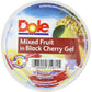 Dole Mixed Fruit in Black Cherry Gel, 7 Ounce Cups, Pack of 12