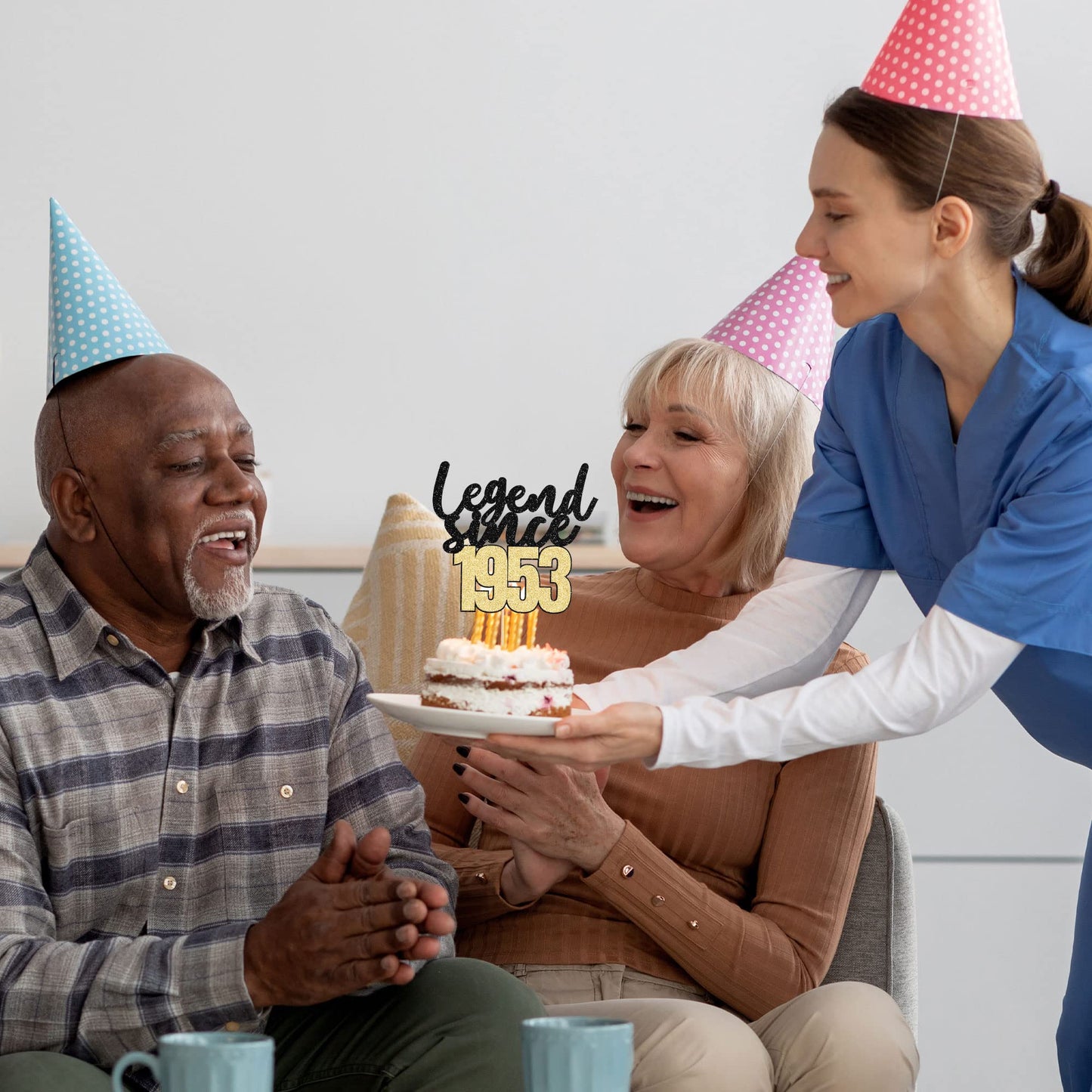 Gyufise 1Pcs Legend Since 1953 Cake Topper 70Th Birthday Cake Decoration Hello 70 Funny 70 And Fabulous Decoration 70Th Wedding