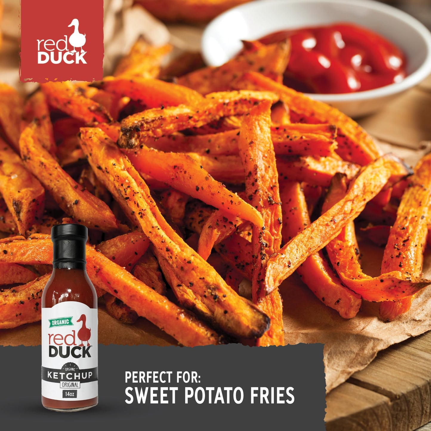Red Duck Original Organic Ketchup - Gluten-Free, All Natural (Original, 14 fl. oz.)