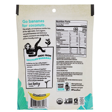 Barnana - Organic Chewy Coconut Banana Bites, Healthy Dehydrated Treat, Chewy Coconut Banana Snack, Made With Real Fruit, Potass