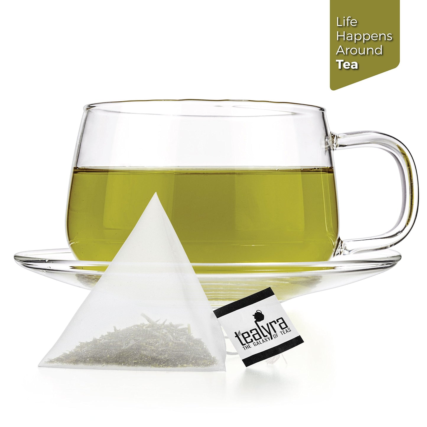 Tealyra - 25 Bags - Gyokuro Kokyu Premium - Japanese Green Loose Leaf Tea - Pyramids Style Sachets - Good Priced For High Grade