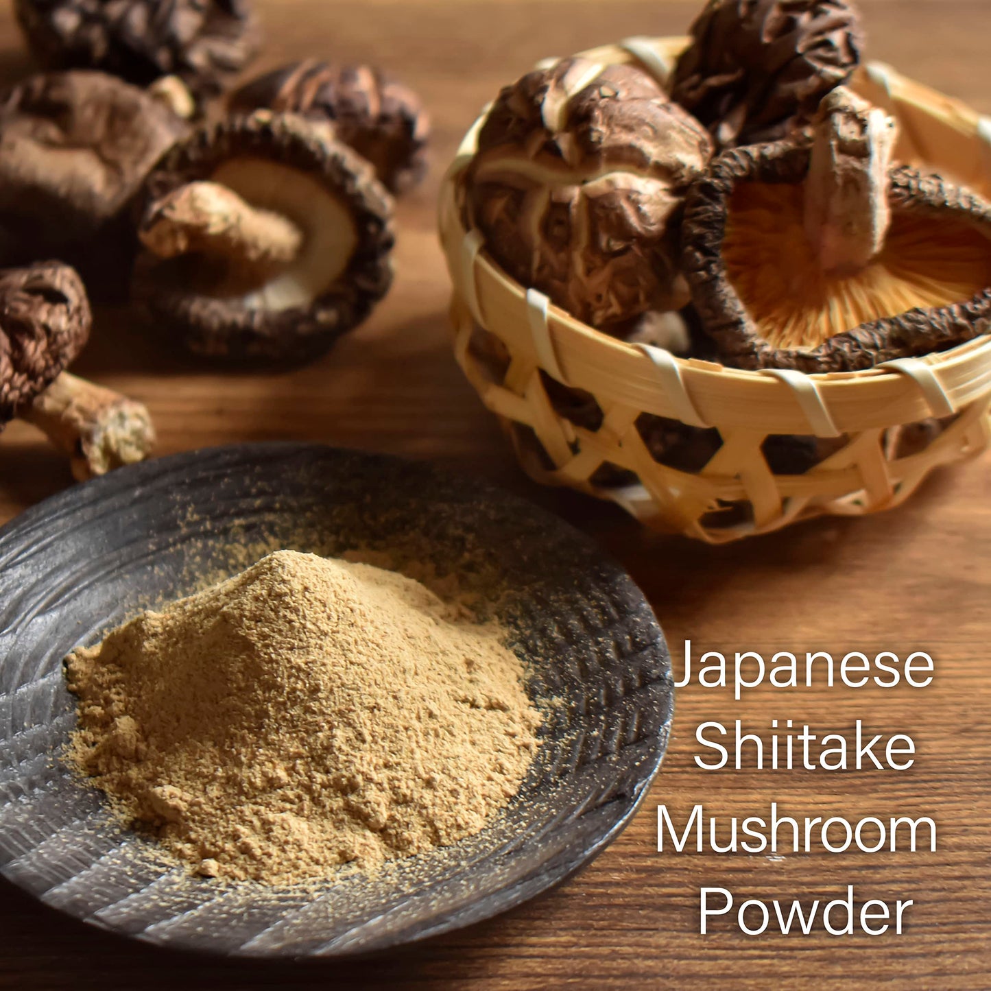 YAMASAN KYOTO UJI Japanese Shiitake Mushroom Umami Powder (40g) - Natural Umami Booster, 100% Japanese Ingredients, No Chemical