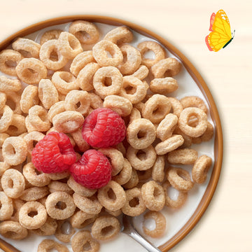 Cascadian Farm Cereal, 95% Organic, Honey Nut O'S , 9.5 Oz (Pack Of 12 )