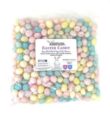 YANKEETRADERS Speckled Birds Egg Jelly Beans, 2 Pounds, Assorted Fruit, Bulk, Easter, Spring