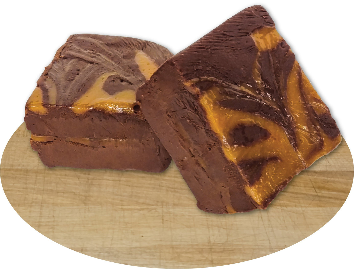 The Amish-Buggy Home Made Creamy Chocolate Caramel Fudge - 1 Lb Box