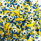 Cool Mom Sprinkles Blue & Yellow Birthday Sprinkles 4 oz - Gluten-Free Cake, Cupcake, Cookie Decorations