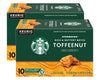 Starbucks Coffee Company Starbucks Flavored Ground Coffee K-Cup Pods, Toffeenut, Signature Collection, 100% Arabica Coffee, Recy