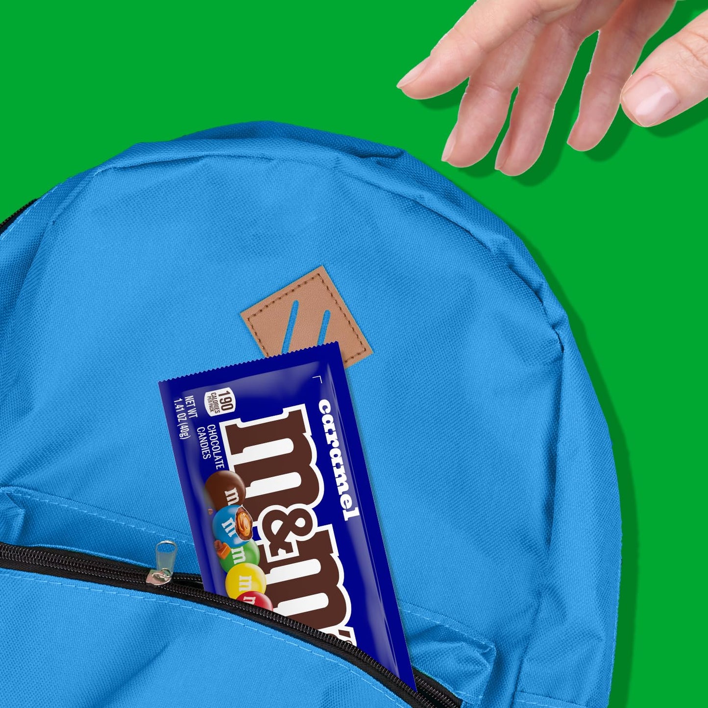M&MS Caramel Chocolate Candy, Made with Real Caramel and Milk Chocolates, 24 Count, 1.41 oz Candy Gifts