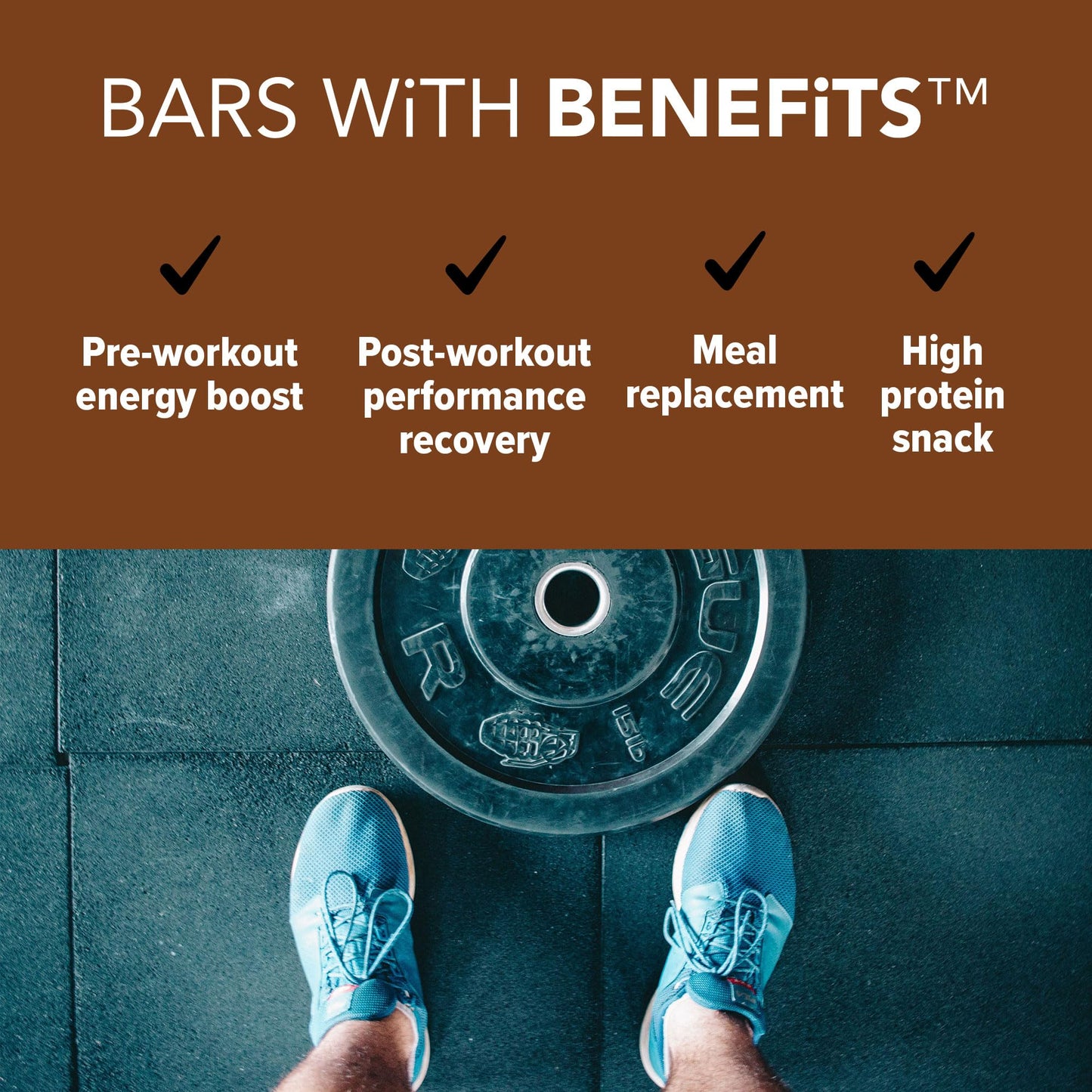 Jimmybar! Chocolate Peanut Butter Protein Bars 18G Protein Bar, 6G Low Sugar - 12 Count - 58G Health Bars - Functional Snack With Real Peanuts & Hand-Drizzled Chocolate