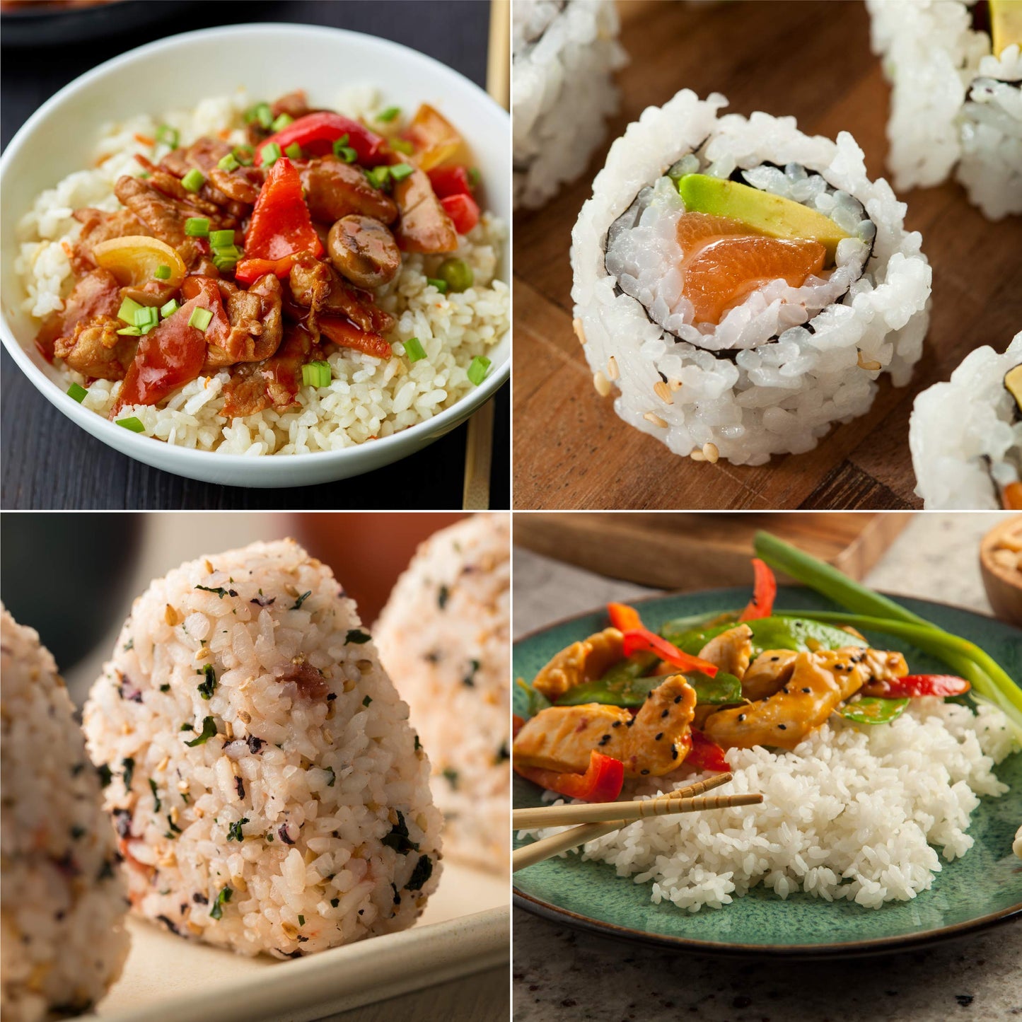 IRIS Sushi Rice, Japanese White Sticky Rice, Premium Short Grain White Rice Nanatsuboshi, Dried Uncooked Rice, Gluten Free, Vega