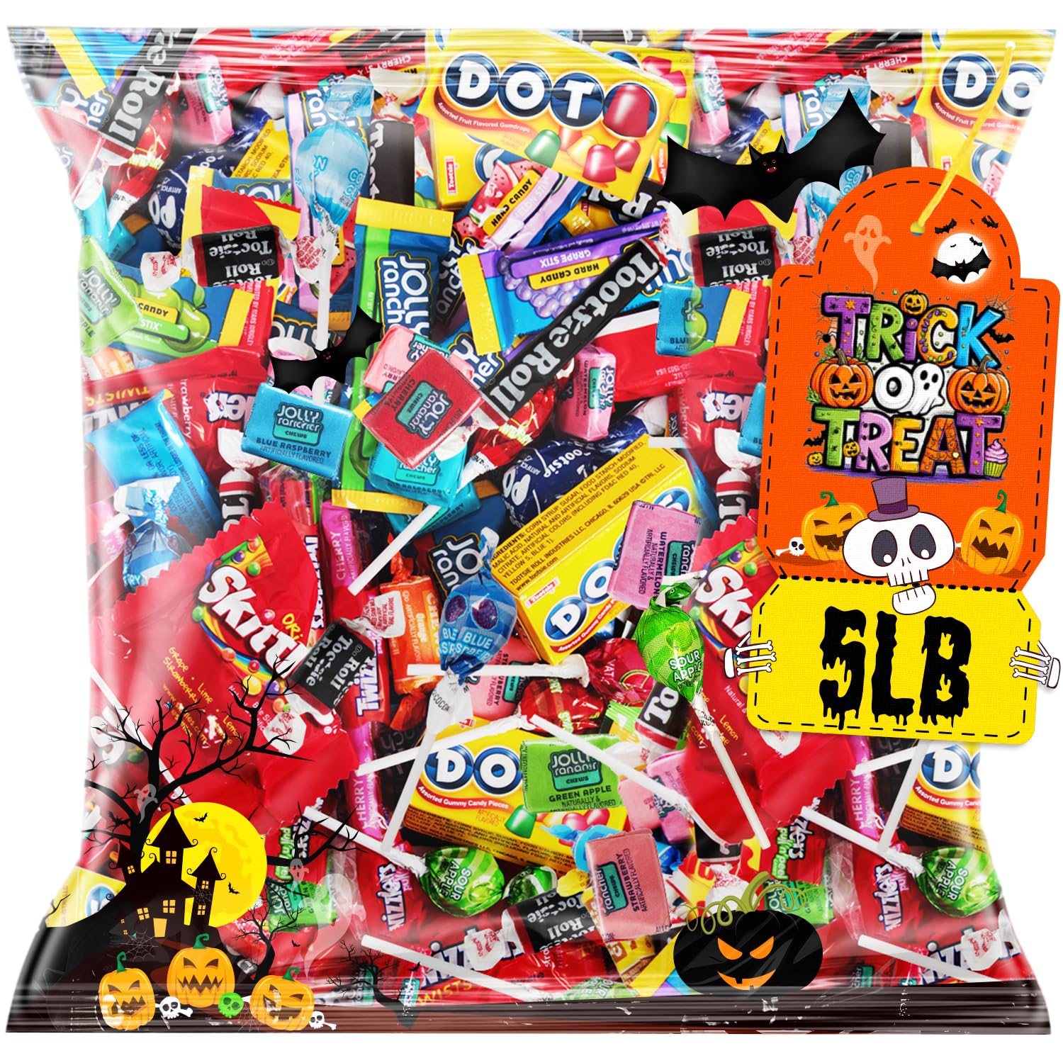 SUGADELIC Assorted Candy Variety Pack Mix – 5 LB Bulk Bag for Piñatas, Goodie Bags, Party Favors & Buffets