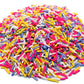 Jimmies in Springtime Mix - Resealable Standup Candy Bag - Pastel Jimmies in Pink, Lavender, White, and Yellow - Easter Themed S