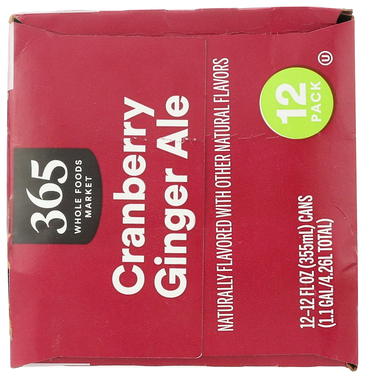 365 by Whole Foods Market  Cranberry Ginger Ale  12 Pack  12 Fl Oz