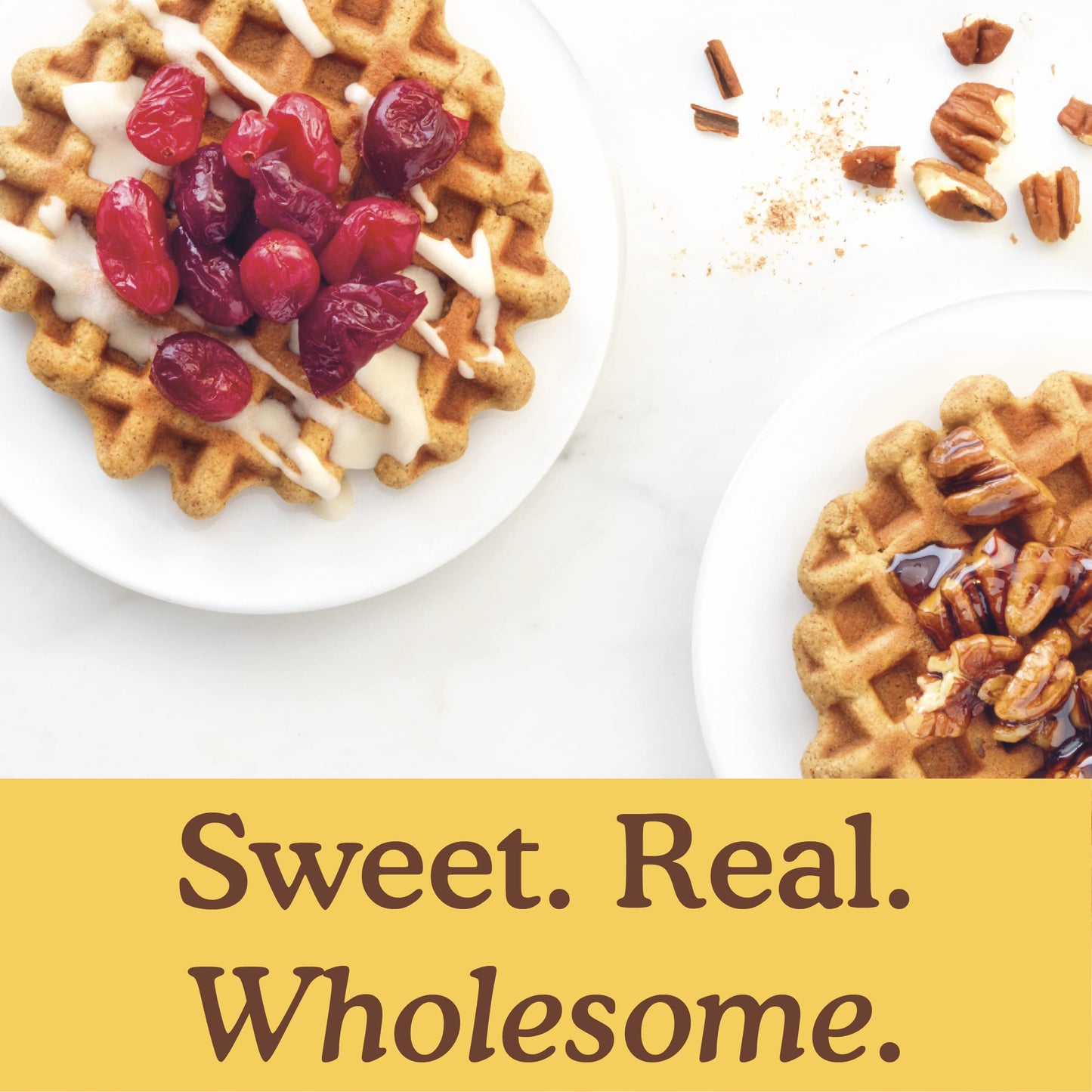 Simple Mills Almond Flour Pancake & Waffle Mix, Pumpkin, Gluten Free, Plant Based, 10.7 Ounce