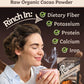 Rawmio Raw Organic Cacao Powder, 16 oz - Nutrient-Dense, Rich & Creamy Cocoa Alternative for Drinking or Baking, High in Fiber, Iron & Calcium