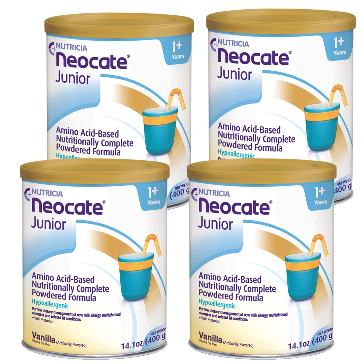 Nutricia Neocate Junior - Hypoallergenic, Dairy-free, Amino Acid-Based Formula for 1+ Years - For Toddlers, Kids & Teens - Powde
