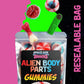 Alien Gummy Body Parts - 10 Ounces Of Halloween Candy Bulk For Halloween Gummy Brains And Body Parts - Halloween Gummy Candy Bod