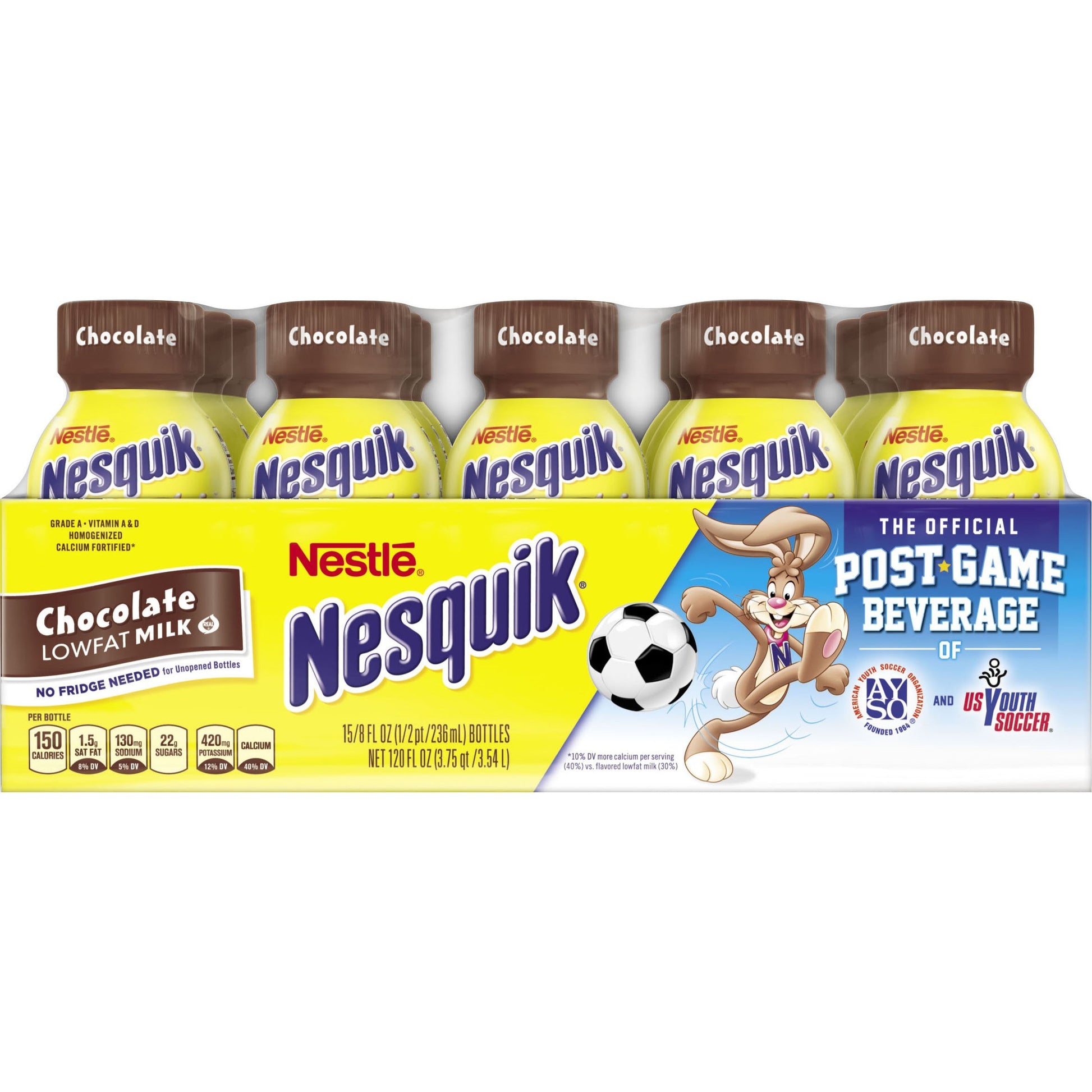 Nesquik Ready to Drink Chocolate Milk, 8 Ounce, 15 Count