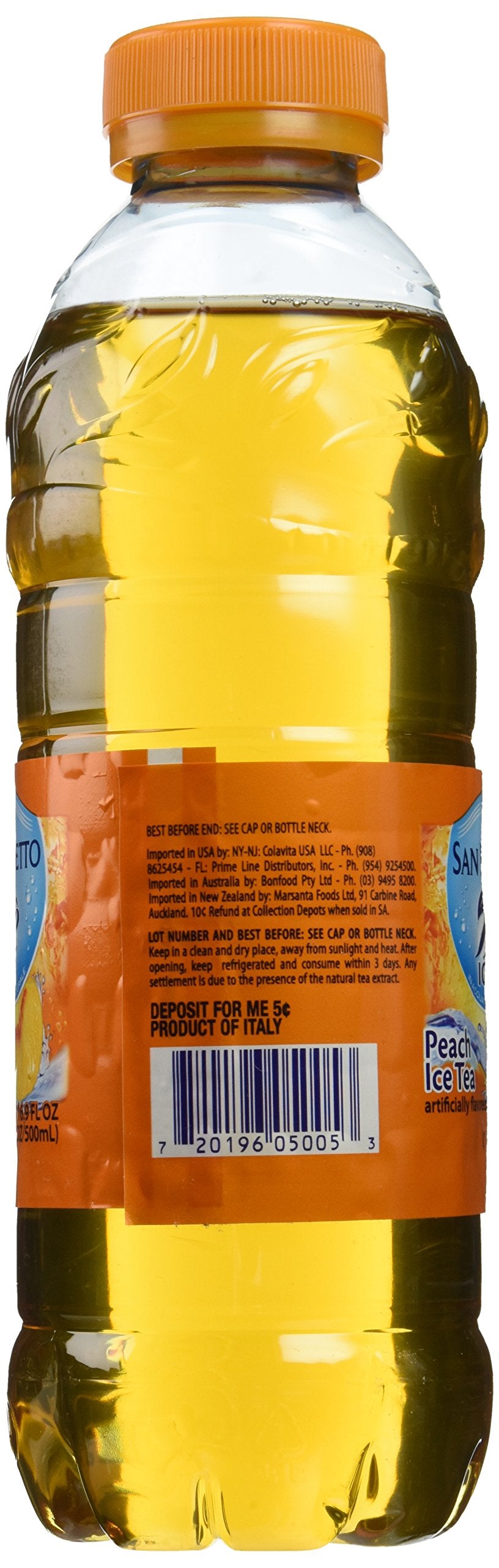 San Benedetto Peach Ice Tea (Pack Of 24) - 16.9 Fl Ounce Each