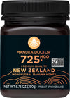 MANUKA DOCTOR - MGO 725+ Manuka Honey Monofloral, 100% Pure New Zealand Honey. Certified. Guaranteed. RAW. Non-GMO (8.75 oz)