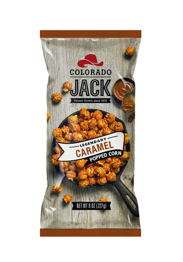 Colorado Jack Gourmet Caramel Popcorn: Real Butter & Vanilla, Farmer Grown, Delicious Snack Tasty Gift - No Corn Syrup & Gluten Free - Pack Size