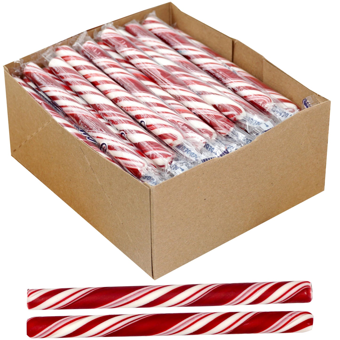 Peppermint Sticks, 80 Pack, Candy Cane Sticks, Peppermint Sticks For Hot Chocolate, Peppermint Candy Sticks, The Hampton Candy C