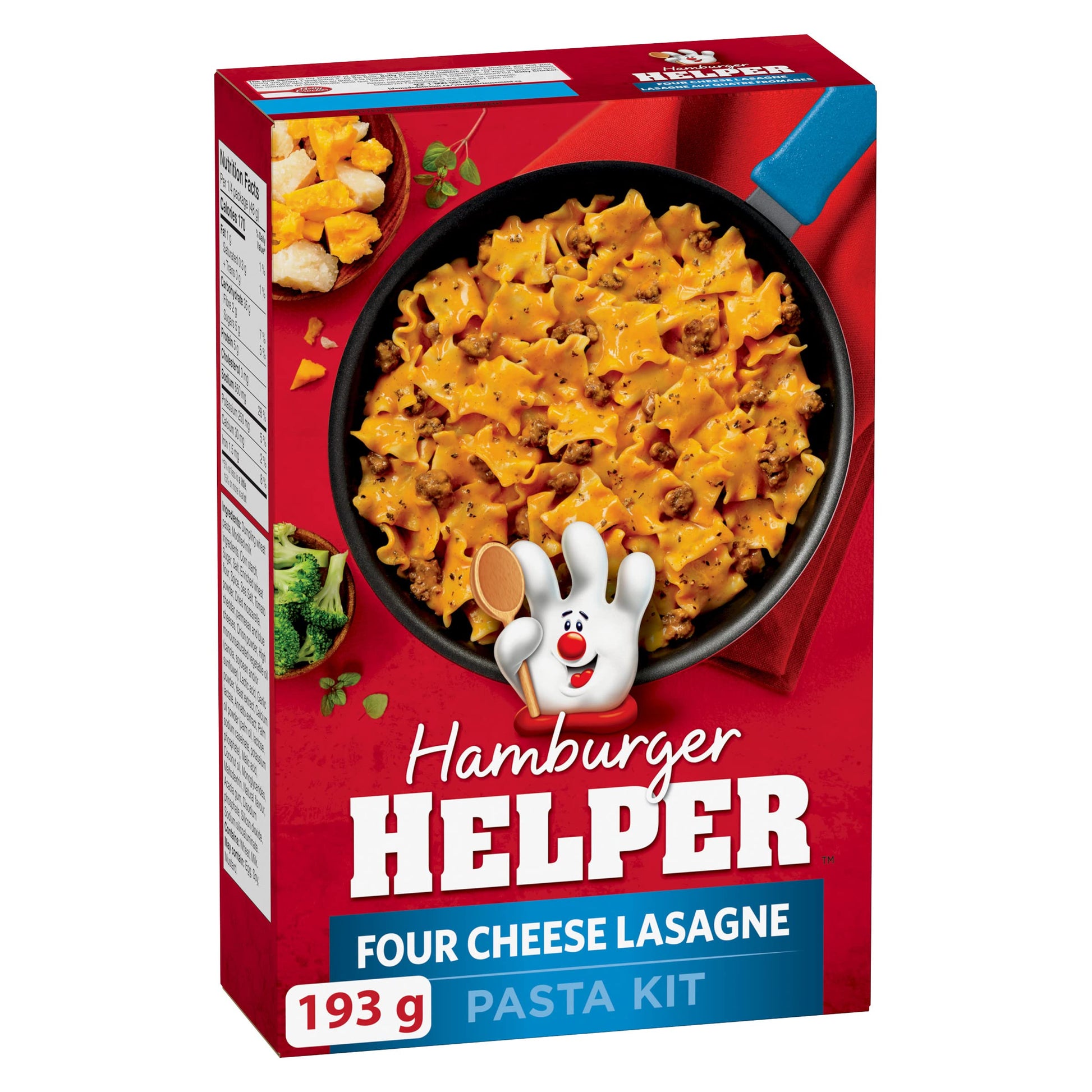 Hamburger Helper, Four Cheese, Lasagne, 193g/6.8oz., {Imported from Canada}
