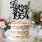 Rssta i Cake Topper - Legend Since 1955, Glitter, 5.3x9.2 inch, Cardstock, Black, Model XM310-black 1953, Birthday & Anniversary