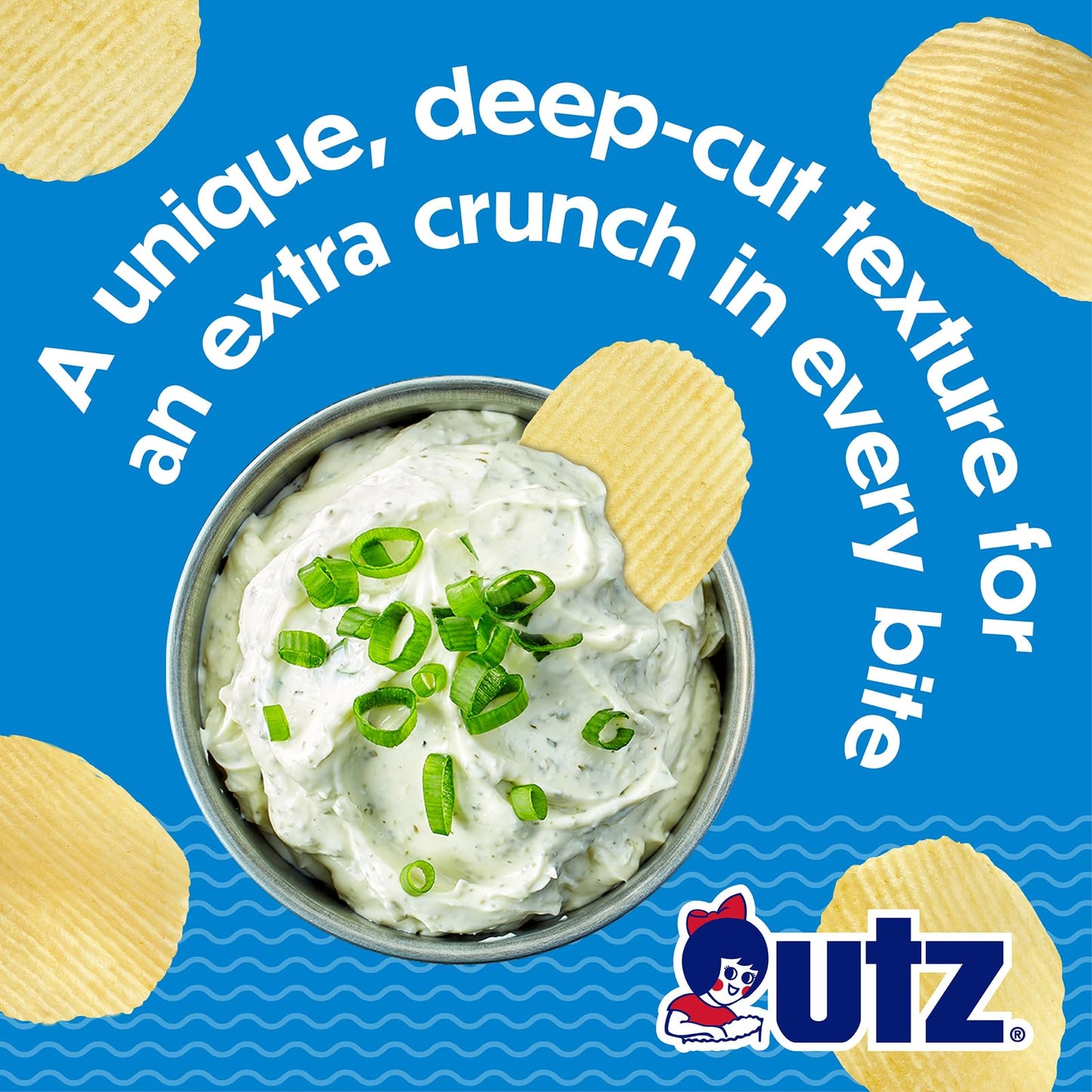 Utz Ripples Original Potato Chips, 7.75 Oz
