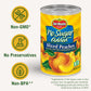 Del Monte Canned Peaches, No Sugar Added, Yellow Cling, 14.5 oz Can, Pack of 12
